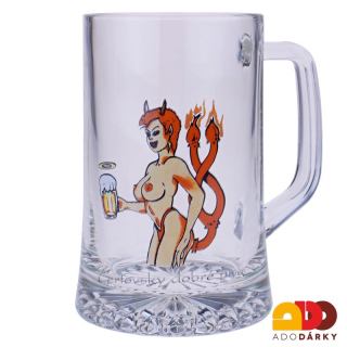 Půllitr "Čertovsky dobré pivo" 0,5l