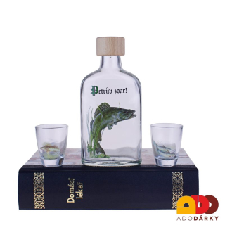 "Domácí lékař - Petrův zdar" 2 odlivky + láhev v KNIZE  0,2 l - var. 3