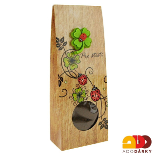 Mletá káva s beruškou a čtyřlístkem "Pro štěstí" 50 g