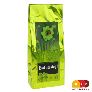 Zelený čaj s beruškou a čtyřlístkem "Buď šťastný" 50 g