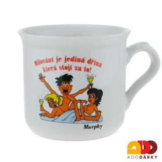 Hrnek "Milování je jediná dřina, která stojí za to" 465 ml