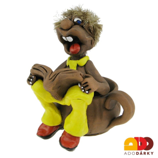 Hrnek troll na WC tužkovník 13 cm