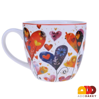 Hrnek se srdíčky 460 ml
