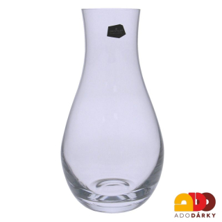 Skleněná váza baňatá 22 cm