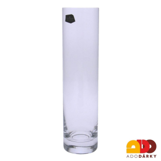 Skleněná váza úzká rovná 24 cm