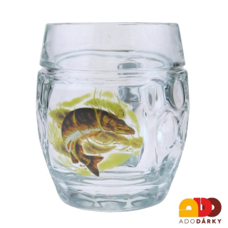 Baňatý kriegl třetinka "Ryba" 0,3l - var. 2