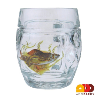 Baňatý kriegl třetinka "Ryba" 0,3l - var. 3