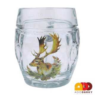 Baňatá sklenice na pivo - třetinka "Daněk" 0,3l