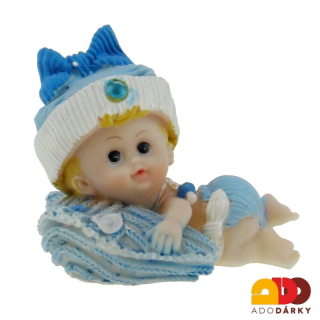 Figurka miminka - kluk na polštářku 7 cm