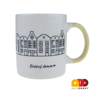 Hrnek s domečky "Krásný domov" 0,35 l