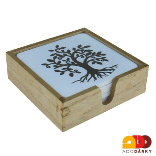 Podtácky se stromem 11,5 x 11,5 cm