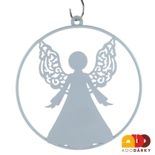 Anděl v kruhu - závěs 20 cm