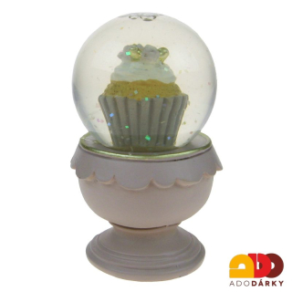 Sněžítko starorůžové s dortíkem s polevou 8 cm