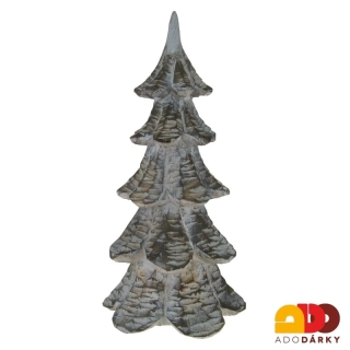 Stromeček dřevěný vyřezávaný 30 cm