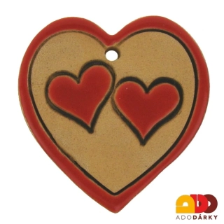 Srdce s velkými srdíčky 4,5 cm