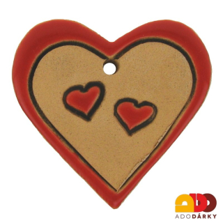 Srdce s malými srdíčky 4,5 cm