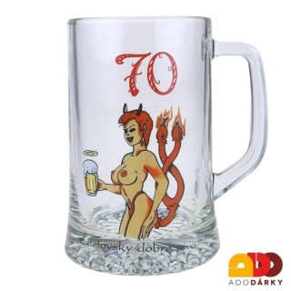 Půllitr "70 Čertovsky dobré pivo"