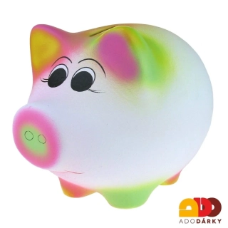 Pokladnička prase duhové MAXI 33 cm