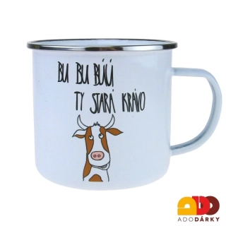 Plecháček "Bů, bů, bů ty stará krávo" 550 ml