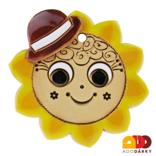 Sluníčko s rezavým kloboukem 7,5 cm