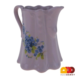 Mlékovka růžový porcelán pomněnky 0,3l