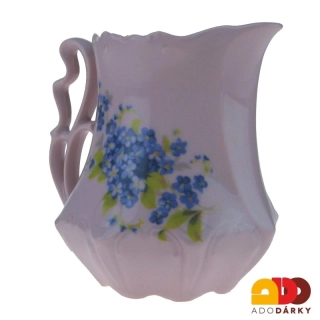 Mlékovka růžový porcelán pomněnky 0,26l