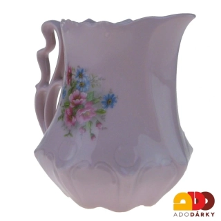 Mlékovka růžový porcelán gladys - květy 0,26l