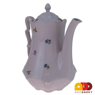 Konvice růžový porcelán házenka 1,35l