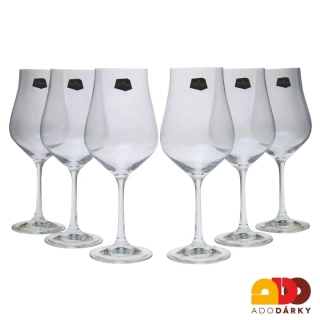Sklenice na bílé víno Tulipán 350 ml, sada 6 ks