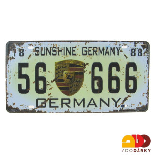 Plechová cedule "Sunshine Germany" 31 x 15,5 cm