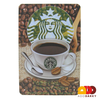Plechová cedule "Starbucks" 20 x 30 cm