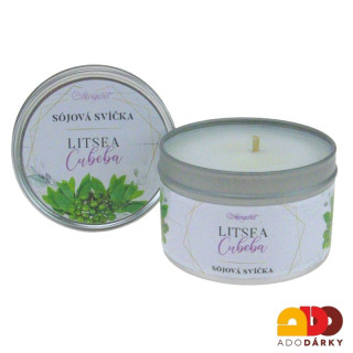 Sójová svíčka v plechové krabičce Litsea Cubeba