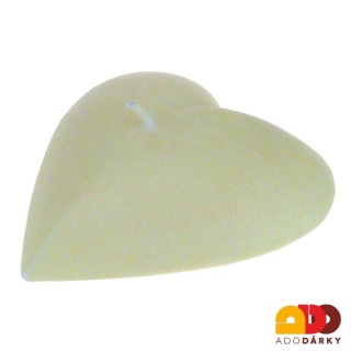 Svíčka srdce Šampaňské a pomelo 11 cm
