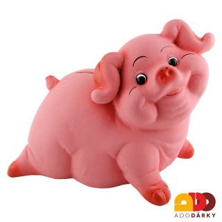 Pokladnička prase obrovské růžové 28 cm