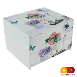 Šperkovnice Lavender 17 x 15 x 12 cm