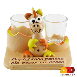 Drak se štamprlemi žluto-oranžový
