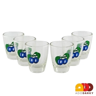 Sada 6 odlivek - švestky 0,03 l